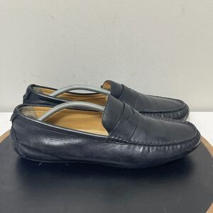 Cole Haan Shoes Men's 11.5 M Somerset Penny Loafer Black Leather‎ Driver Shoes